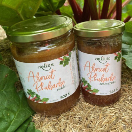 confiture abrocot rhubarbe