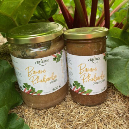 confiture banane rhubarbe